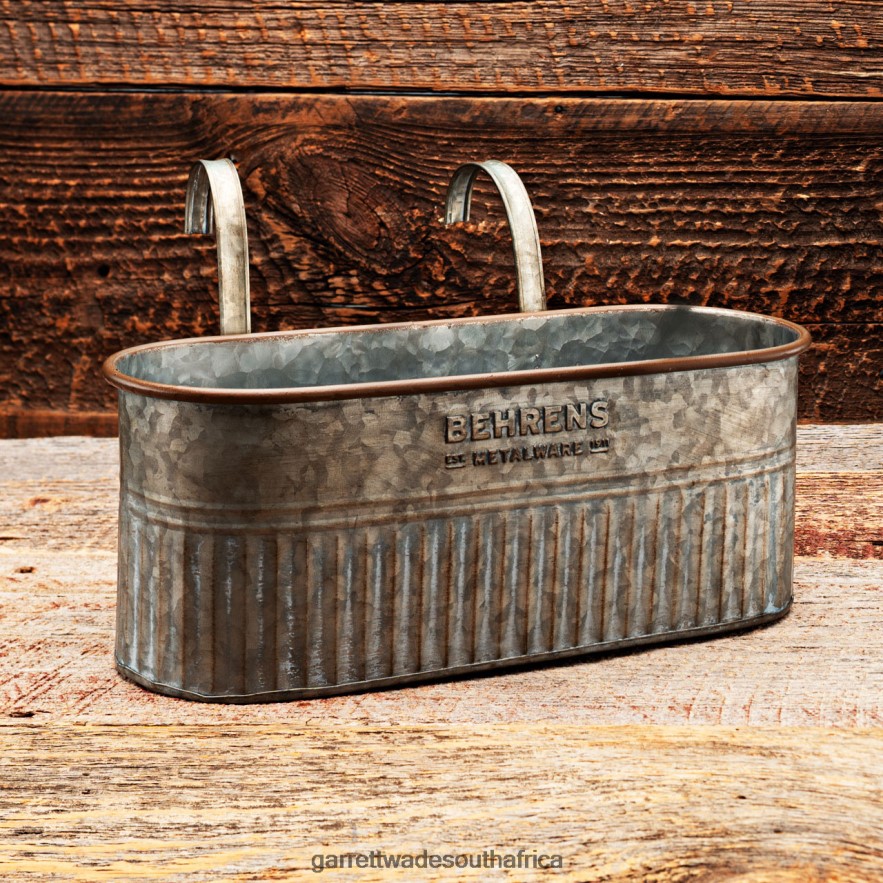 Garden Garrett Wade Galvanized Hanging Metal Planter LP88ZX176 - Garrett Wade Knives