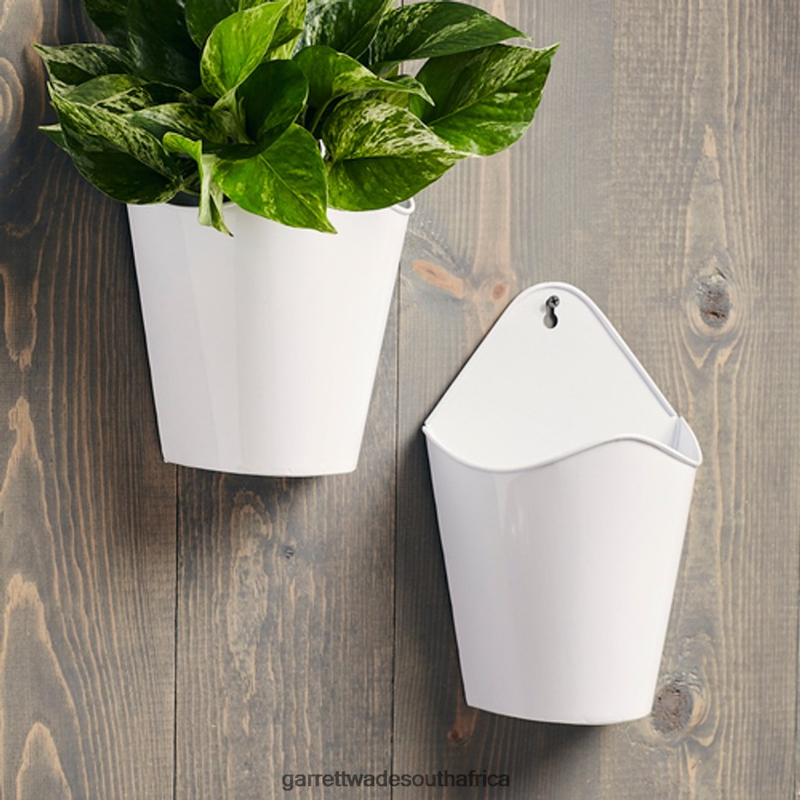 Garden Garrett Wade Galvanized Steel Wall Hanging Planters LP88ZX174 - Garrett Wade Chisels