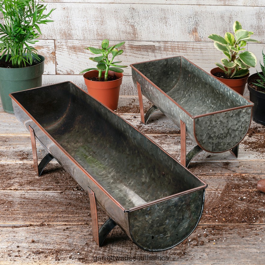 Garden Garrett Wade Galvanized Steel Window Planters LP88ZX163 - Garrett Wade Garden Tools