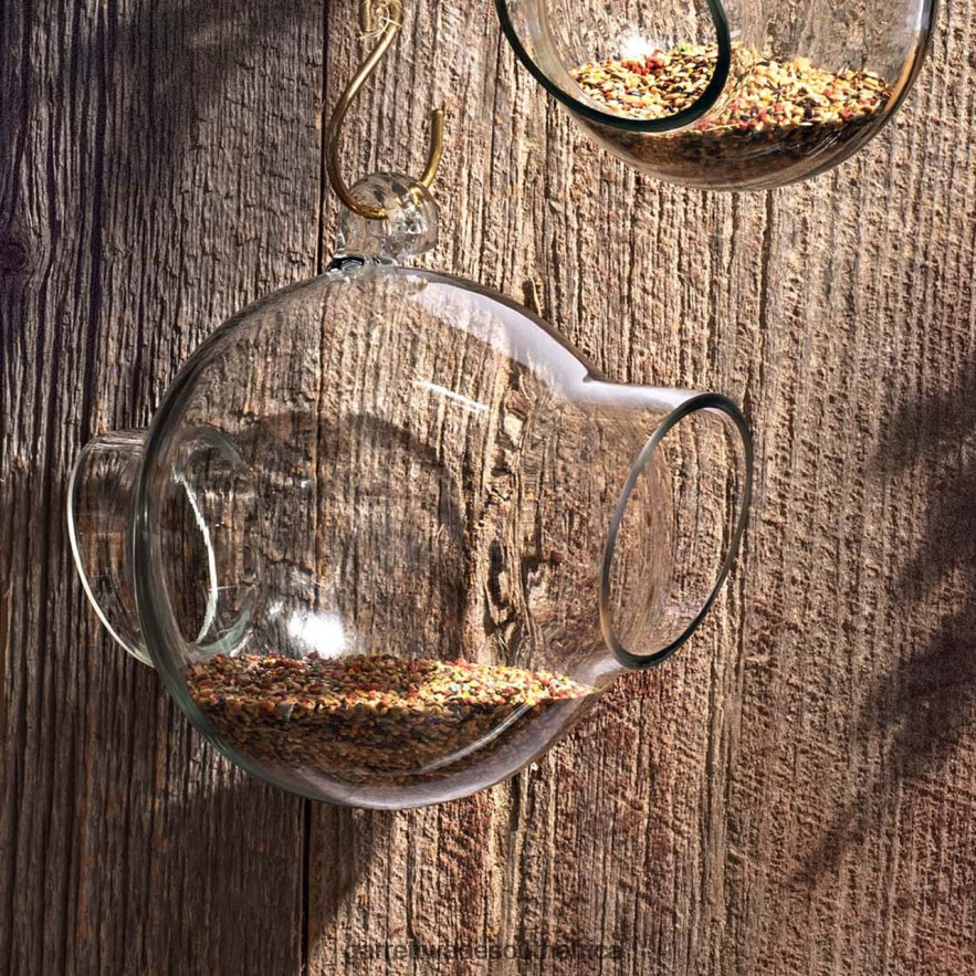 Garden Garrett Wade Large Glass Bird Feeder LP88ZX160 - Garrett Wade Garden Tools