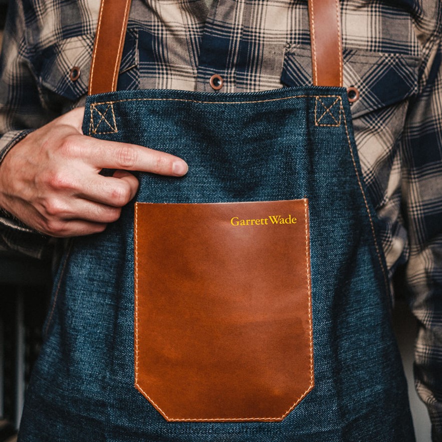 Garden Garrett Wade Multipurpose Denim & Leather Apron LP88ZX127 - Garrett Wade Garden Tools