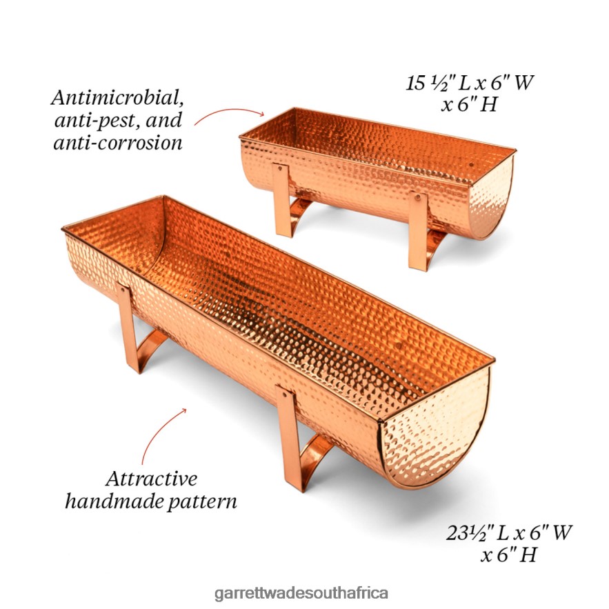 Garden Garrett Wade Solid Copper Window Planters LP88ZX148 - Garrett Wade Garden Tools