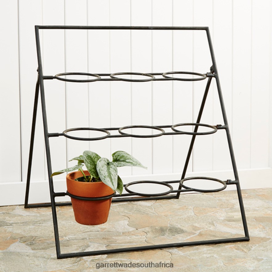 Garden Garrett Wade Terracotta Planter Stand Including 9 Pots LP88ZX136 - Garrett Wade Garden Tools