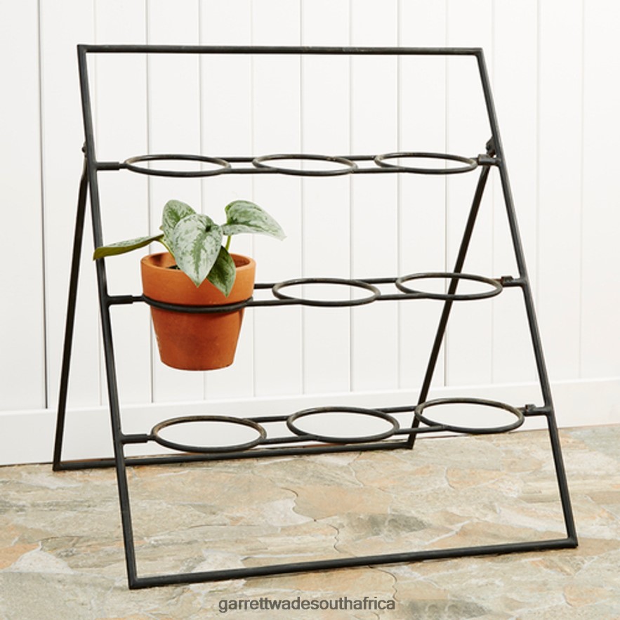 Garden Garrett Wade Terracotta Planter Stand Including 9 Pots LP88ZX136 - Garrett Wade Garden Tools