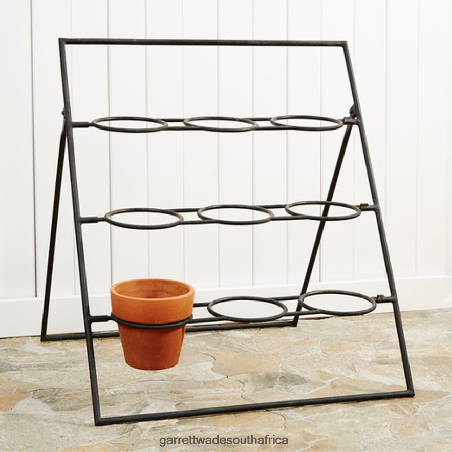 Garden Garrett Wade Terracotta Planter Stand Including 9 Pots LP88ZX136 - Garrett Wade Garden Tools