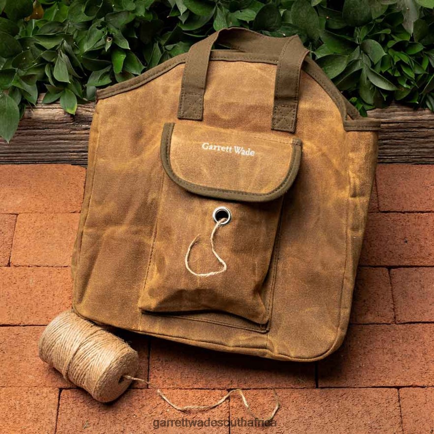 Garden Garrett Wade Waxed Cotton Garden Tote with Jute Twine LP88ZX159 - Garrett Wade Chisels