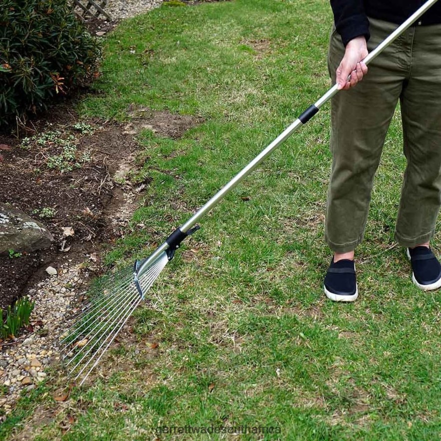 Garden Garrett Wade Collapsing Garden and Leaf Rake with Extendable Handle LP88ZX196 - Garrett Wade Garden Tools