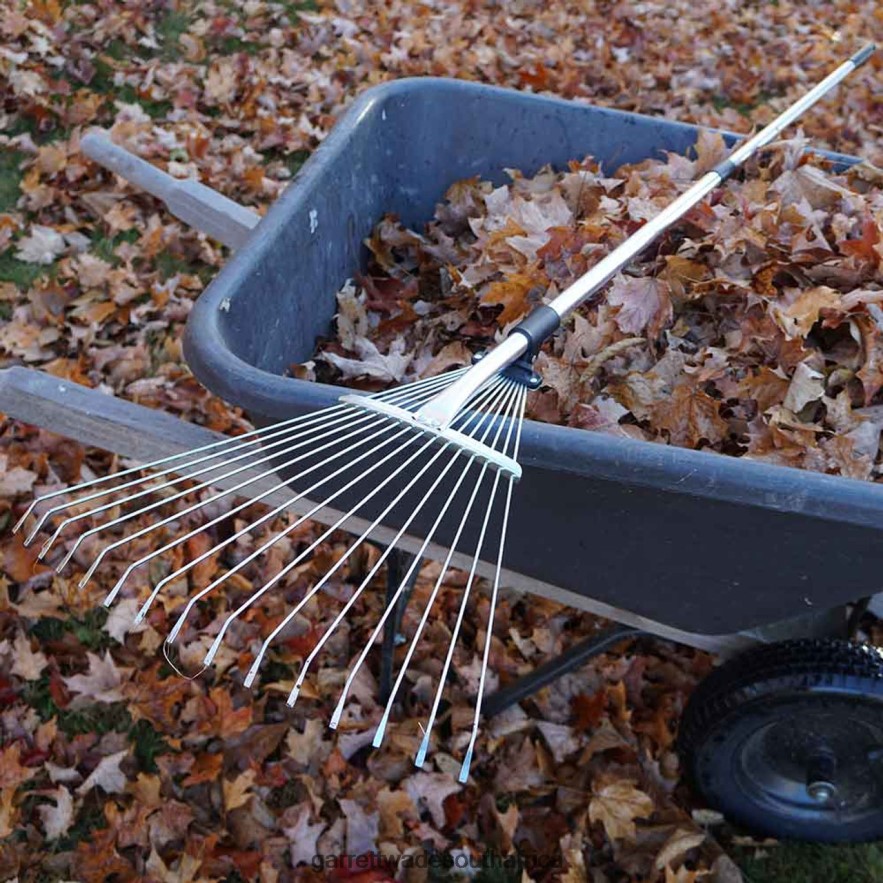 Garden Garrett Wade Collapsing Garden and Leaf Rake with Extendable Handle LP88ZX196 - Garrett Wade Garden Tools
