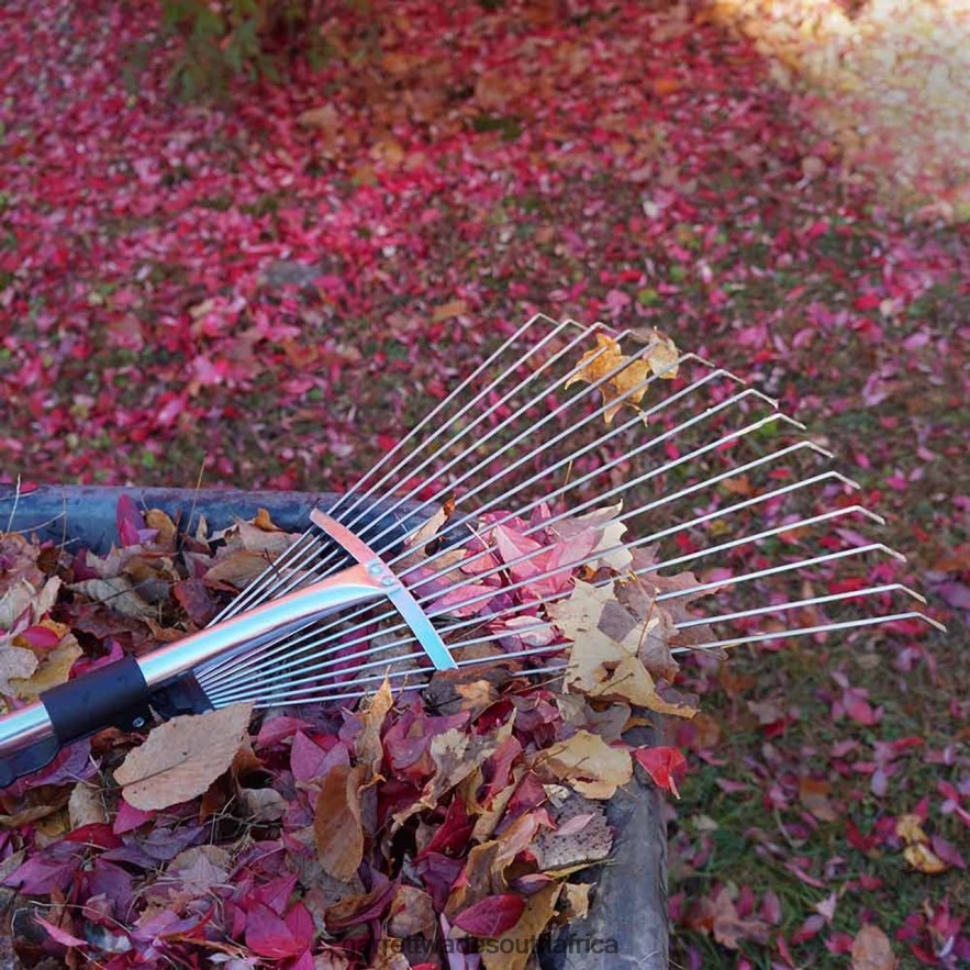 Garden Garrett Wade Collapsing Garden and Leaf Rake with Extendable Handle LP88ZX196 - Garrett Wade Garden Tools