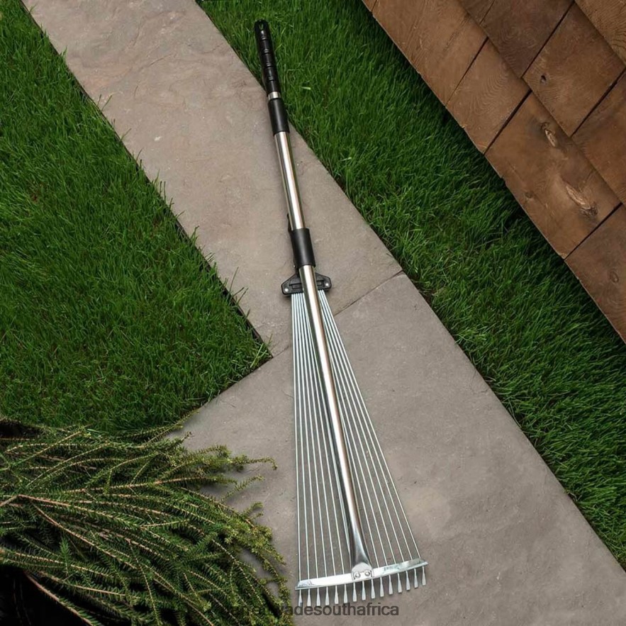 Garden Garrett Wade Collapsing Garden and Leaf Rake with Extendable Handle LP88ZX196 - Garrett Wade Garden Tools