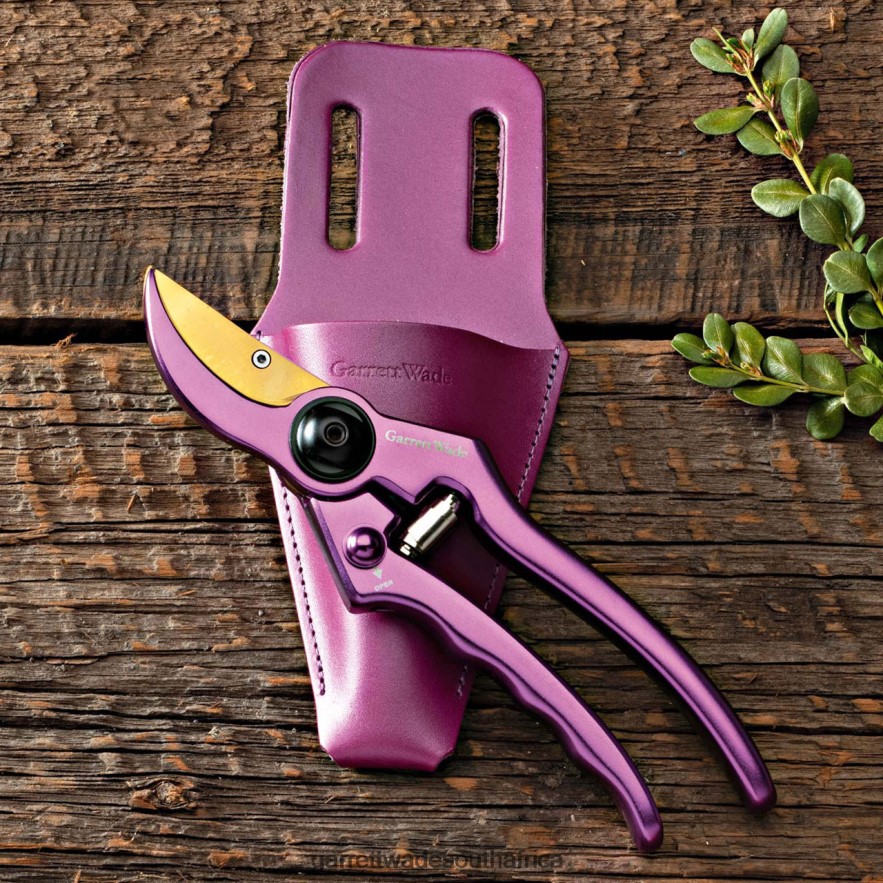 Garden Garrett Wade Ultra-Sharp Purple Pruner and Sheath Set LP88ZX37 - Garrett Wade Garden Tools