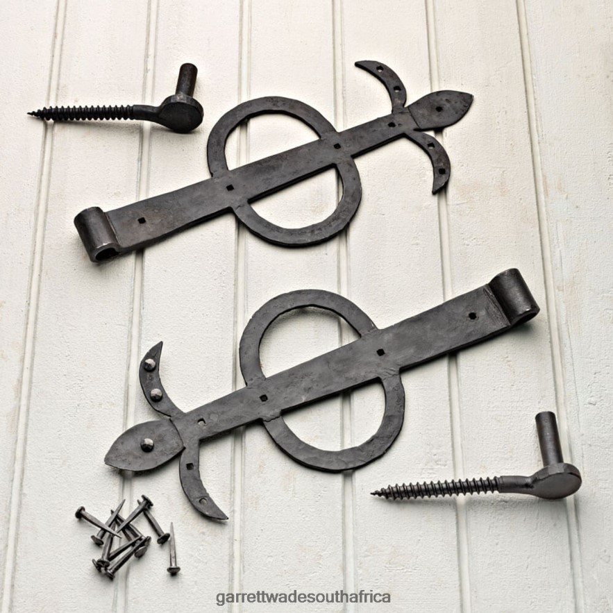 Garden Garrett Wade Pair of Ornate Gate Hinges (17 '' long) LP88ZX271 - Garrett Wade Garden Tools