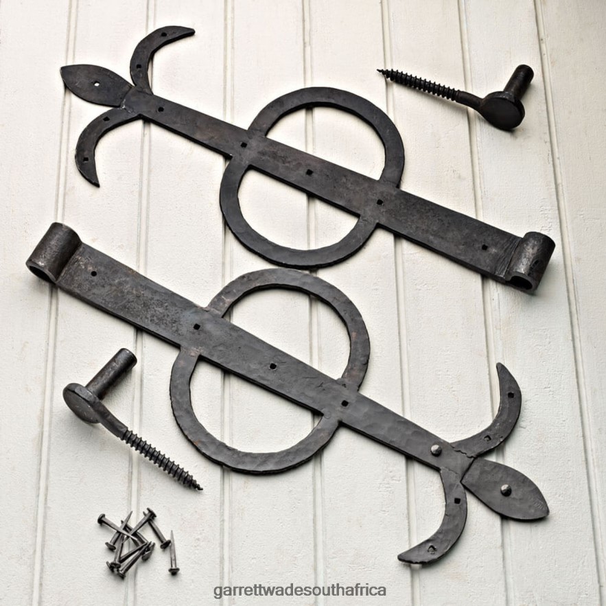 Garden Garrett Wade Pair of Ornate Gate Hinges (25 '' long) LP88ZX272 - Garrett Wade Knives