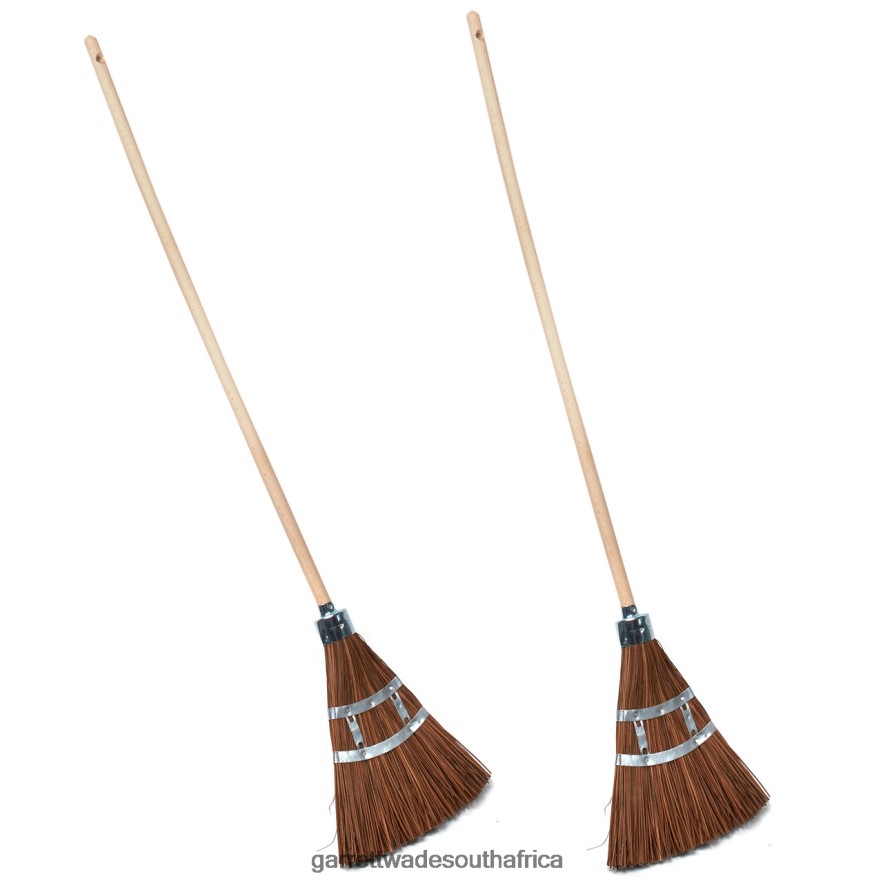 Garden Garrett Wade Two Long-Lasting Garden Brooms LP88ZX268 - Garrett Wade Garden Tools