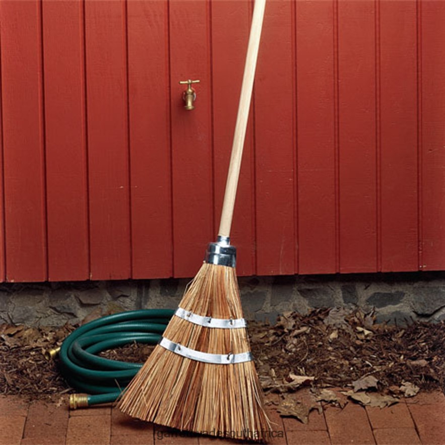 Garden Garrett Wade Two Long-Lasting Garden Brooms LP88ZX268 - Garrett Wade Garden Tools