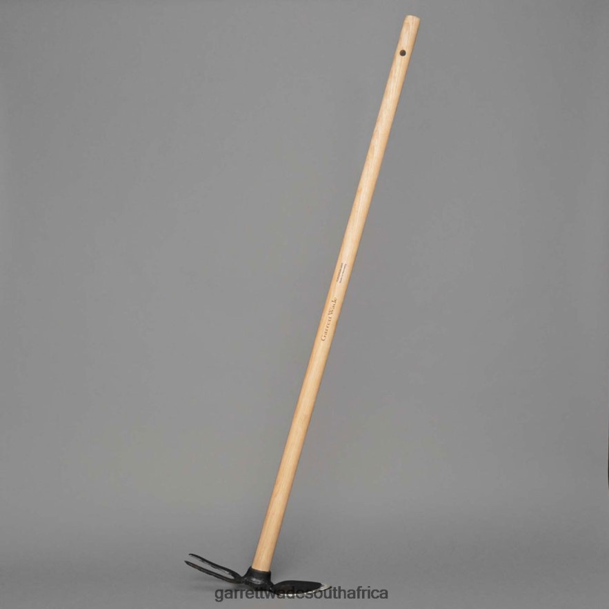 Garden Garrett Wade 41'' Long Leaf-Shaped Garden Hoe with Two-Tine Cultivator LP88ZX115 - Garrett Wade Garden Tools