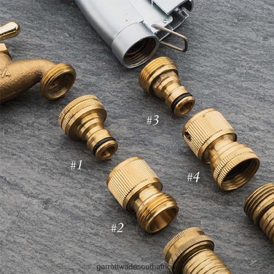 Garden Garrett Wade Solid Brass Quick-Change Garden Hose Fittings LP88ZX210 - Garrett Wade Chisels