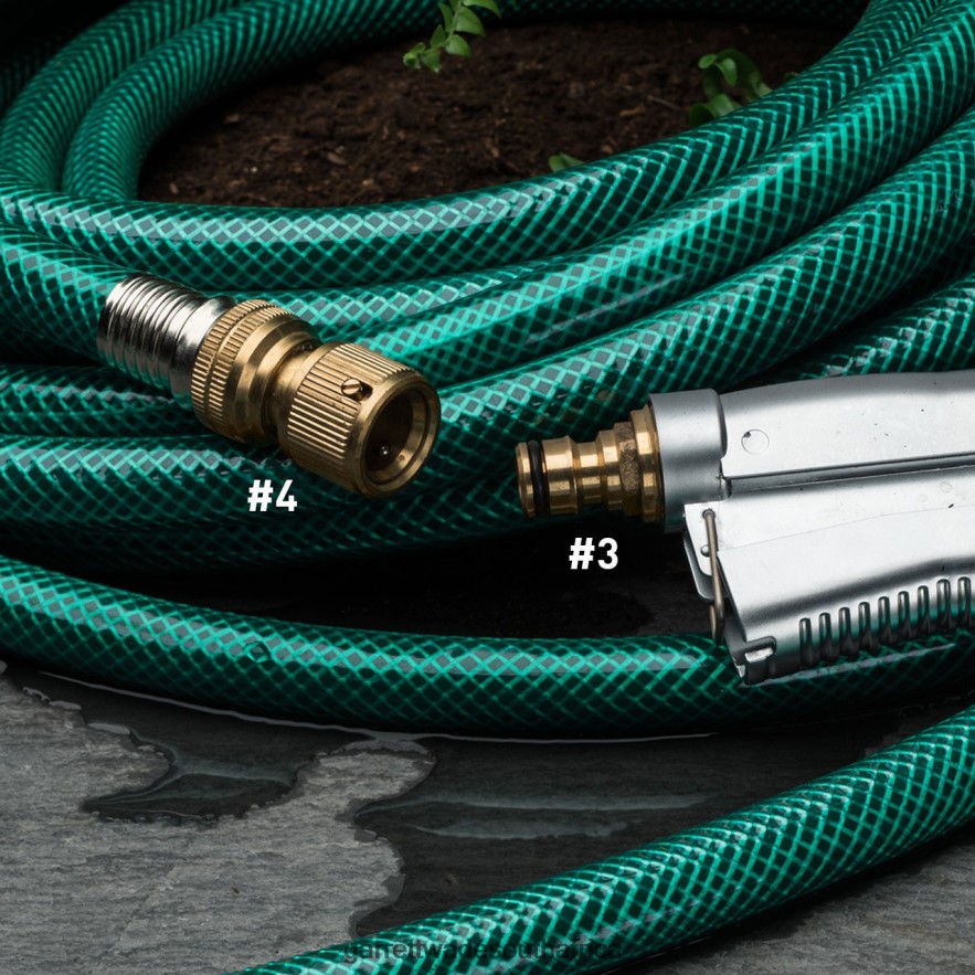 Garden Garrett Wade Solid Brass Quick-Change Garden Hose Fittings LP88ZX210 - Garrett Wade Chisels