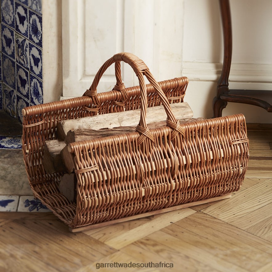 Home & Kitchen Garrett Wade Handwoven Wicker Fireplace Basket LP88ZX969 - Garrett Wade Chisels