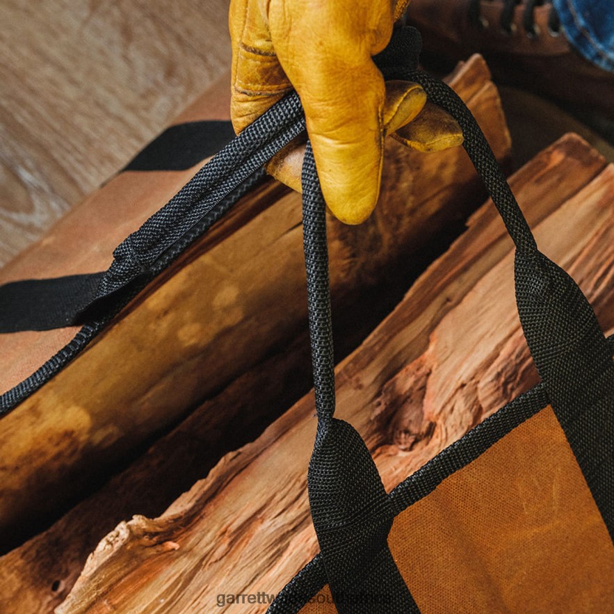 Home & Kitchen Garrett Wade Premium Waxed Canvas Log Carrier LP88ZX967 - Garrett Wade Garden Tools