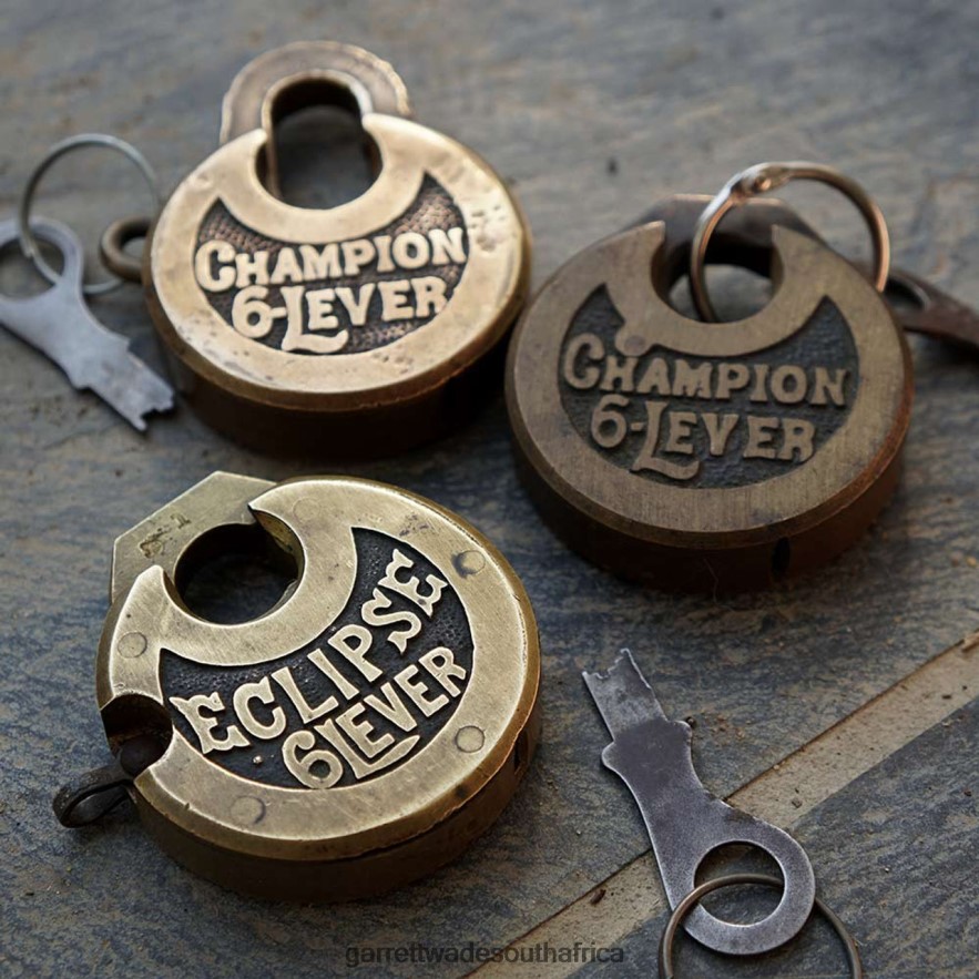 Home & Kitchen Garrett Wade Antique Pancake 6-Lever Lock LP88ZX1005 - Garrett Wade Chisels