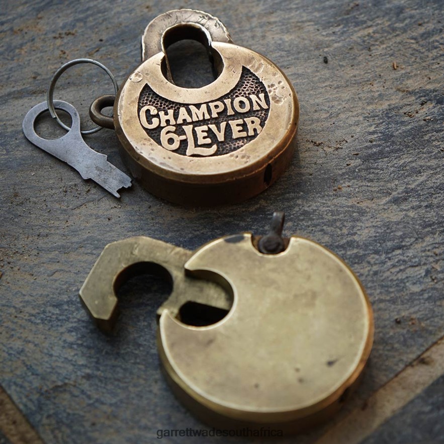 Home & Kitchen Garrett Wade Antique Pancake 6-Lever Lock LP88ZX1005 - Garrett Wade Chisels