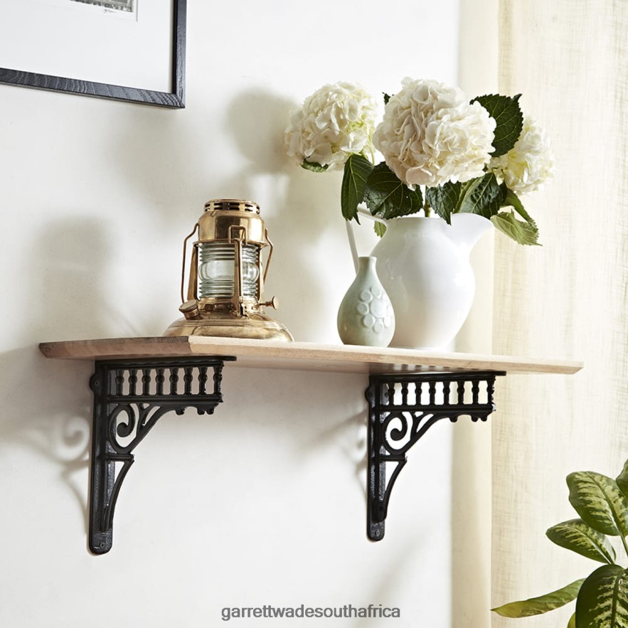 Home & Kitchen Garrett Wade Pair of Ornamental Cast Iron Shelving Brackets LP88ZX1000 - Garrett Wade Garden Tools