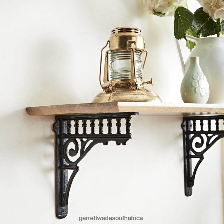 Home & Kitchen Garrett Wade Pair of Ornamental Cast Iron Shelving Brackets LP88ZX1000 - Garrett Wade Garden Tools
