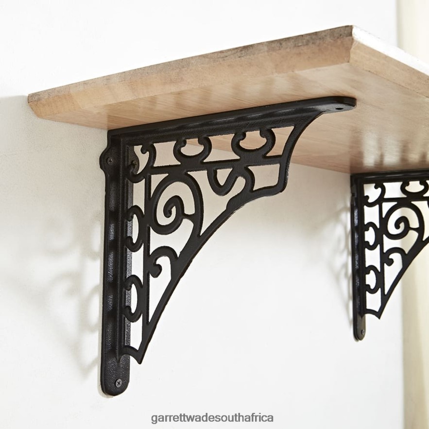 Home & Kitchen Garrett Wade Pair of Victorian Cast Iron Shelving Brackets LP88ZX1001 - Garrett Wade Knives