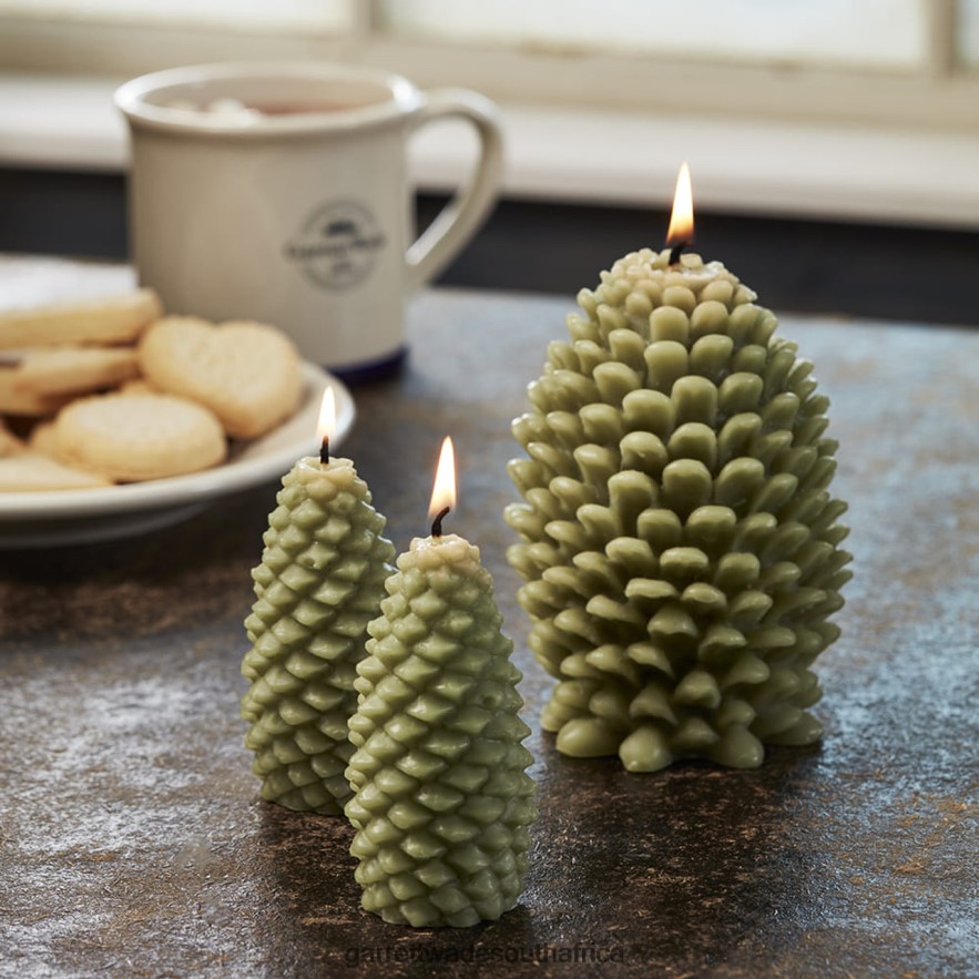 Home & Kitchen Garrett Wade Pinecone Beeswax Candles- Large LP88ZX981 - Garrett Wade Chisels