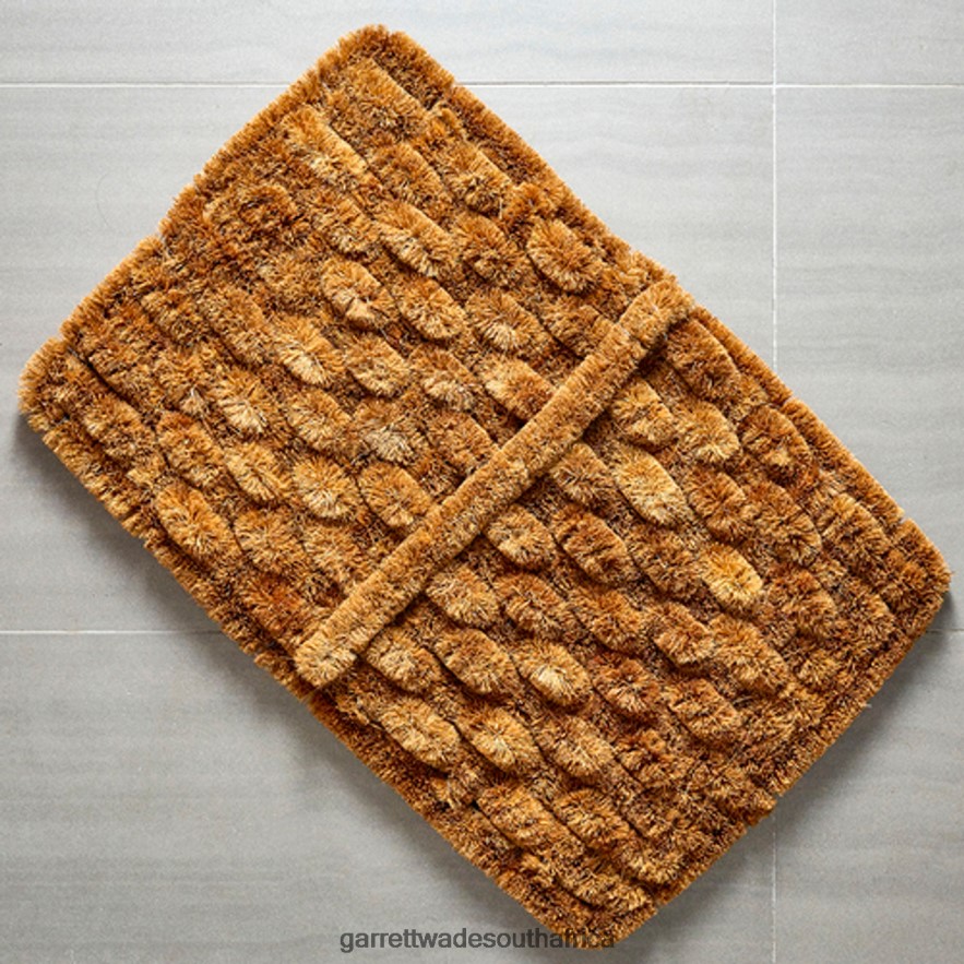 Home & Kitchen Garrett Wade Coir and Stainless Steel Rectangular Knubbly Doormat LP88ZX992 - Garrett Wade Knives