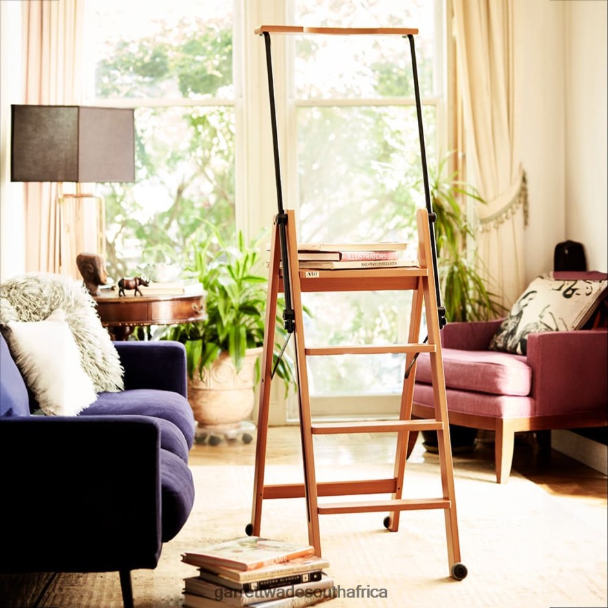 Home & Kitchen Garrett Wade Premium Italian Beechwood Extendable Rolling Ladder LP88ZX984 - Garrett Wade Chisels