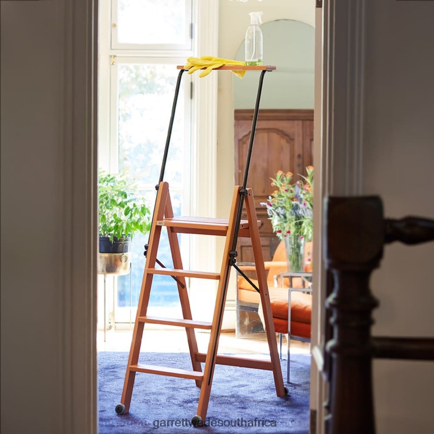 Home & Kitchen Garrett Wade Premium Italian Beechwood Extendable Rolling Ladder LP88ZX984 - Garrett Wade Chisels