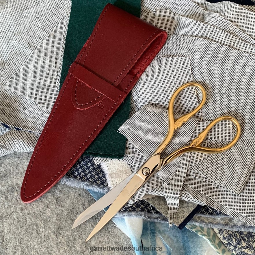 Home & Kitchen Garrett Wade 6\'\' Gilded Sewing Scissors with French Leather Case LP88ZX1053 - Garrett Wade Chisels