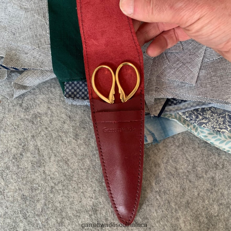 Home & Kitchen Garrett Wade 6\'\' Gilded Sewing Scissors with French Leather Case LP88ZX1053 - Garrett Wade Chisels