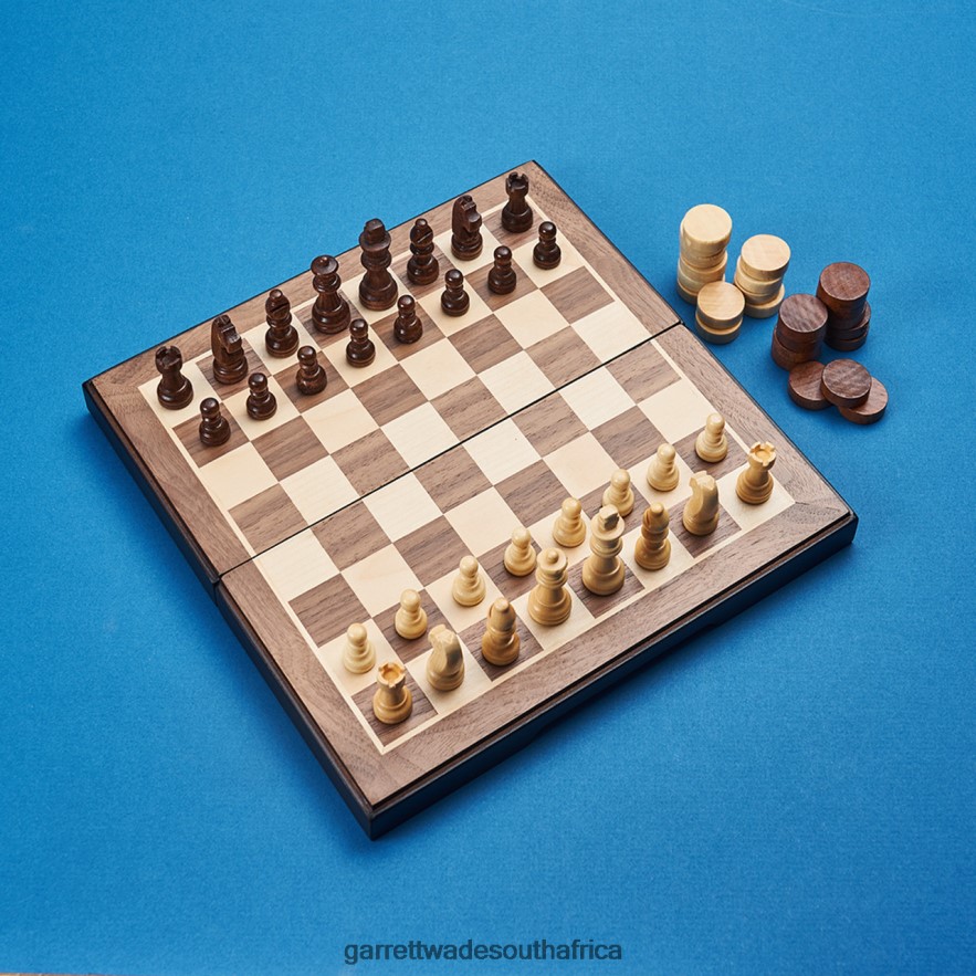 Home & Kitchen Garrett Wade Classic Traveling Chess & Checkers Set LP88ZX964 - Garrett Wade Garden Tools