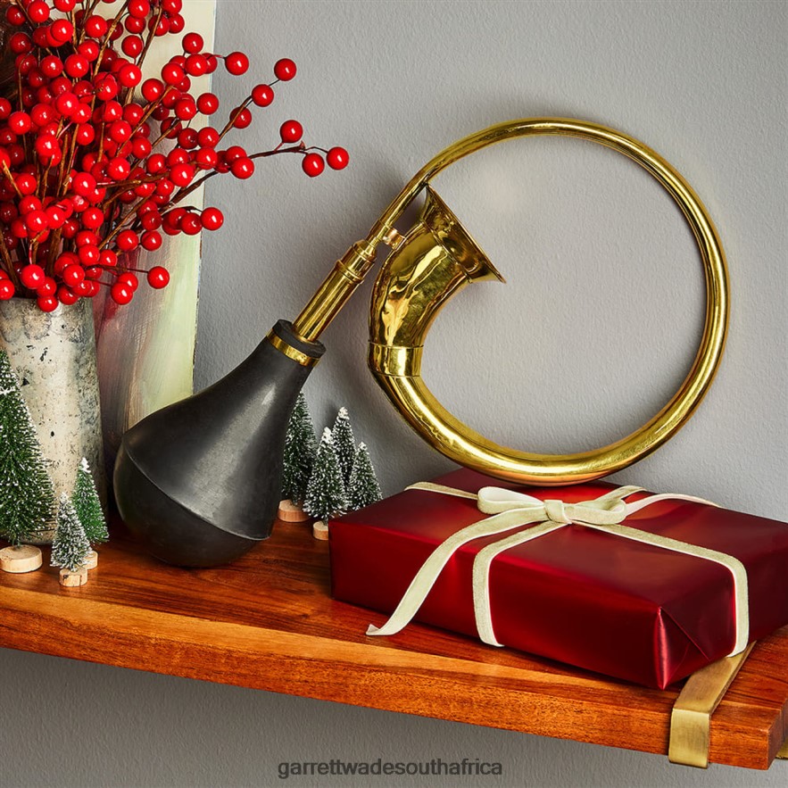 Home & Kitchen Garrett Wade Vintage-Styled Brass Horn With Rubber Bulb LP88ZX893 - Garrett Wade Knives