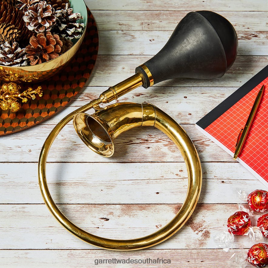Home & Kitchen Garrett Wade Vintage-Styled Brass Horn With Rubber Bulb LP88ZX893 - Garrett Wade Knives