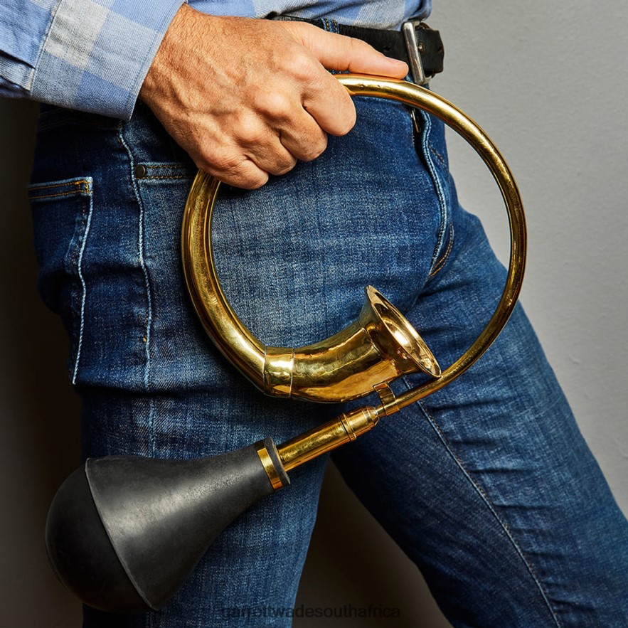 Home & Kitchen Garrett Wade Vintage-Styled Brass Horn With Rubber Bulb LP88ZX893 - Garrett Wade Knives