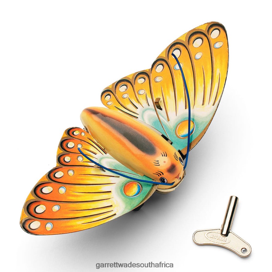 Home & Kitchen Garrett Wade Wind-Up Butterfly Moth Tin Toy LP88ZX895 - Garrett Wade Garden Tools