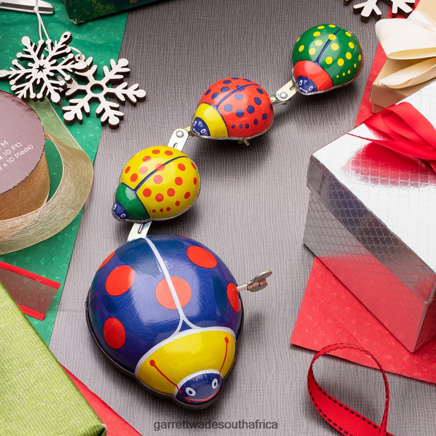 Home & Kitchen Garrett Wade Wind-Up Ladybug Family Parade Tin Toy LP88ZX894 - Garrett Wade Chisels