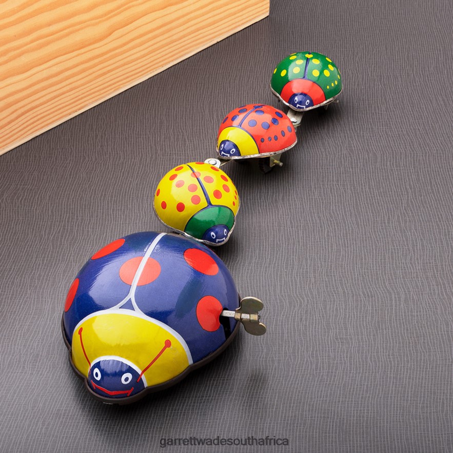 Home & Kitchen Garrett Wade Wind-Up Ladybug Family Parade Tin Toy LP88ZX894 - Garrett Wade Chisels