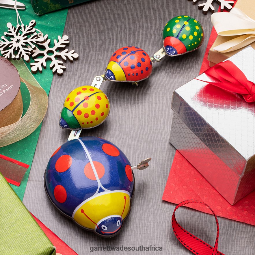 Home & Kitchen Garrett Wade Wind-Up Ladybug Family Parade Tin Toy LP88ZX894 - Garrett Wade Chisels