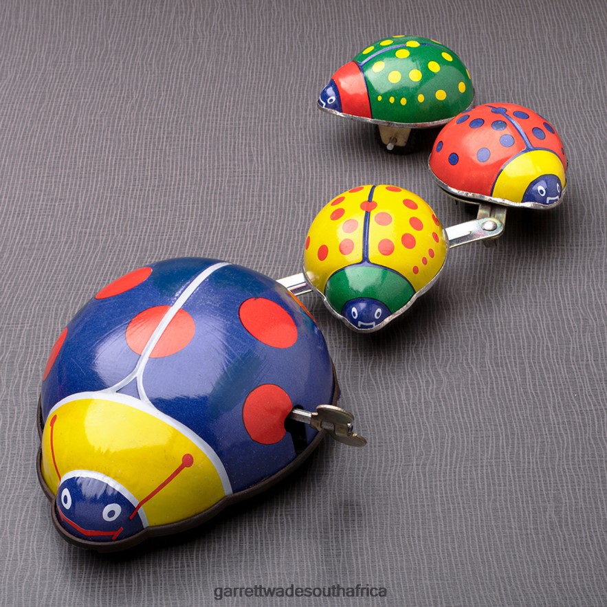 Home & Kitchen Garrett Wade Wind-Up Ladybug Family Parade Tin Toy LP88ZX894 - Garrett Wade Chisels