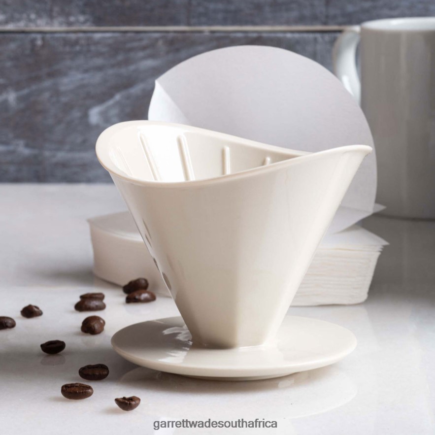 Home & Kitchen Garrett Wade Ceramic Pour Over Coffee Brewer - White LP88ZX868 - Garrett Wade Garden Tools