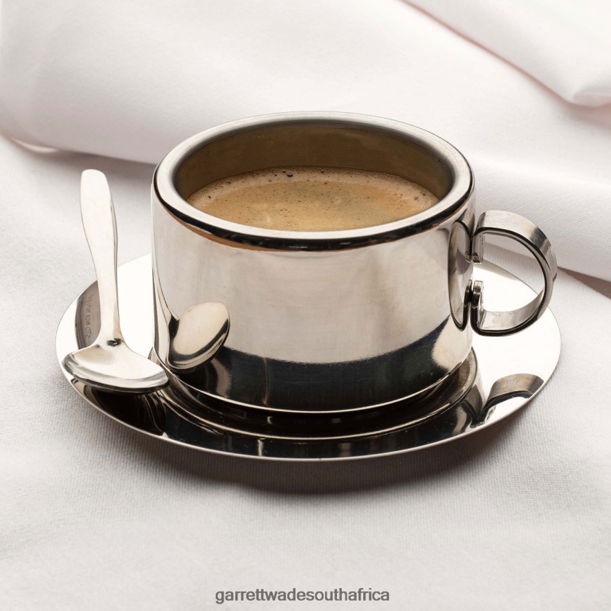Home & Kitchen Garrett Wade Insulated Stainless Steel Coffee Cup Saucer LP88ZX866 - Garrett Wade Knives