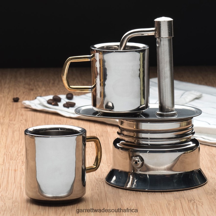 Home & Kitchen Garrett Wade Stainless Steel Stovetop Espresso Maker LP88ZX863 - Garrett Wade Knives