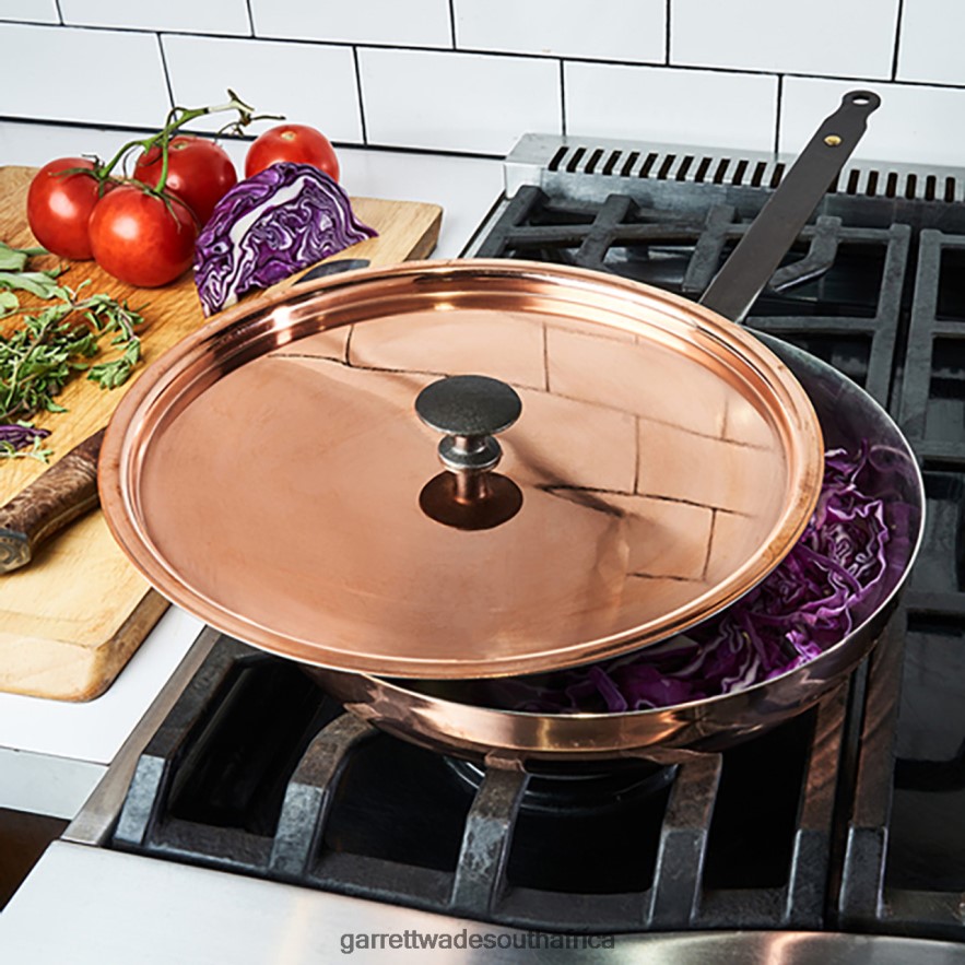 Home & Kitchen Garrett Wade Handmade 11'' Copper Chef's Pan with Lid LP88ZX763 - Garrett Wade Garden Tools