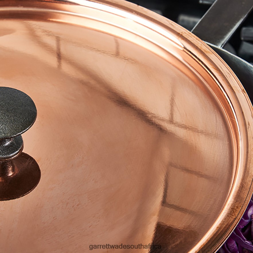 Home & Kitchen Garrett Wade Handmade 11\'\' Copper Chef\'s Pan with Lid LP88ZX763 - Garrett Wade Garden Tools