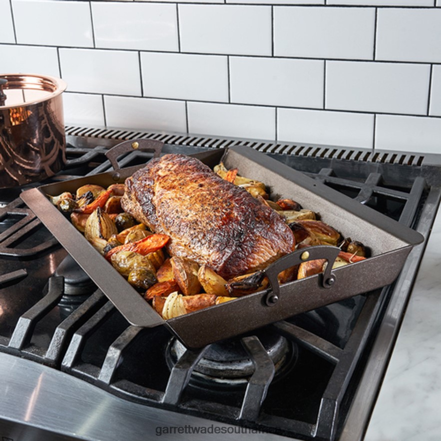 Home & Kitchen Garrett Wade Netherton Black Iron Roasting Pan LP88ZX757 - Garrett Wade Garden Tools